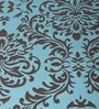 Turqouise Hallway Damasc Cotton Jacquard (60 x 13) Table Runner