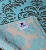 Turqouise Hallway Damasc Cotton Jacquard (60 x 13) Table Runner