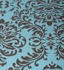 Turqouise Hallway Damasc Cotton Jacquard (84 x 13) Table Runner
