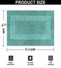 Turquish Solid Microfibre 24x16 Inches Bath Mat