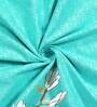 Turquoise Blue Floral 186 TC 100% Cotton Queen Sized Bed Sheets with 2 Pillow Covers