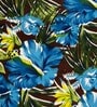 Floral (13x19) Turquoise & Brown Cotton (Set of 6) Placemat