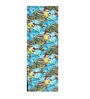 Hibiscus (72x13) Turquoise Blue & Brown Cotton Table Runner