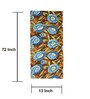 Floral Passion (72x13) Sky Blue & Brown Cotton Table Runner