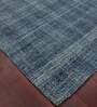 Turquoise Solid 100% Wool 5 ft x 7 ft Hand Tufted Carpet