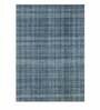 Turquoise Solid 100% Wool 5 ft x 7 ft Hand Tufted Carpet