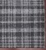 Grey Geometric 100% Wool 8 ft x 10 ft Hand Tufted Carpet