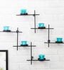 Turquoise Metal Accent Wall Tea Light Holders (Pack Of 2)