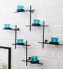Turquoise Metal Accent Wall Tea Light Holders (Pack Of 2)