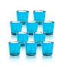 Turquoise Glass Triad Votives & Tea Light Holders (Pack Of 10)
