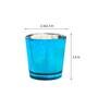 Turquoise Glass Triad Votives & Tea Light Holders (Pack Of 10)