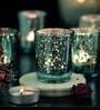 Turquoise Glass Triad Votives & Tea Light Holders (Pack Of 10)