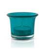 Euphoria Blue Glass Table Tea Light Holders & Votives (Pack Of 10)