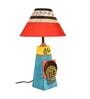 Timaru Multicolour Wood Shade Table Lamp With Wood Base
