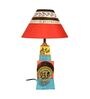 Timaru Multicolour Wood Shade Table Lamp With Wood Base