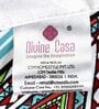 Turquoise Blue Microfiber Geometric 120 Gsm Single Dohar