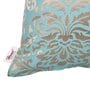 Turquoise Traditional Cotton 20 x 20 Inches Cushion Cover