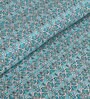 Blue Cotton Traditional King Bedsheet with 2 Pillow Covers