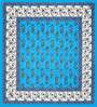 Blue Floral 120 TC Cotton Queen Sized Bedsheet with 2 Pillow Cover