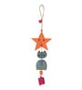 Turquoise Kitty  Multicolour Wood & Metal Wind Chime