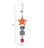 Turquoise Kitty  Multicolour Wood & Metal Wind Chime