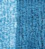 Turquoise Microfibre 39 x 20 Inches Machine Made Floor Runner