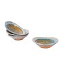 Nut Turquoise Green 150 ml Ceramic (Set of 4) Dinner Bowls