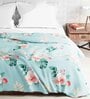 Turquoise Polyester 150 Mild Winter Double Bed Comforter