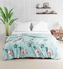 Turquoise Polyester 150 Mild Winter Double Bed Comforter