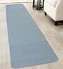 Turquoise Polypropylene 118 x 24 Inches Machine Made Floor Runner