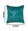 Turquoise Printed Velevt 2 Cushion Covers