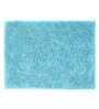Turquoise Solid Cotton AntiSkid Bathmat