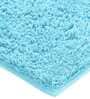Turquoise Solid Cotton AntiSkid Bathmat