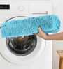Turquoise Solid Cotton AntiSkid Bathmat
