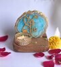 Turquoise Stone Figurine Tea light Holder