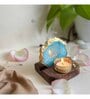 Turquoise Stone Figurine Tea light Holder