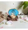 Turquoise Stone Figurine Tea light Holder