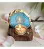 Turquoise Stone Figurine Tea light Holder