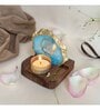 Turquoise Stone Figurine Tea light Holder