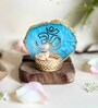 Turquoise Stone Figurine Tea light Holder