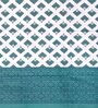 Turquoise Traditional 120 TC 100% Cotton Queen Bedsheet With 2 Pillow Covers
