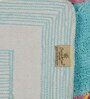 Blue Abstract Microfibre 1 ft x 5 ft Kids Floor Runner