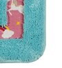 Blue Abstract Microfibre 1 ft x 5 ft Kids Floor Runner