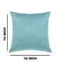 Turquoise Velevt Solids 16x16 inches  Regular Cushion Covers  (2Pcs)