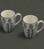 Villa 300ml Blue (Set of 2) Porcelain Coffee Mug