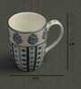 Villa 300ml Blue (Set of 2) Porcelain Coffee Mug