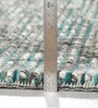 Turquoise Wool Abstract 12' x 9' Hand Woven Carpet