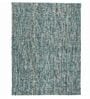 Turquoise Wool Abstract 9' x 6' Hand Woven Carpet