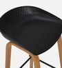 Turrent Metal Bar Stool in Black Colour