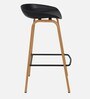 Turrent Metal Bar Stool in Black Colour